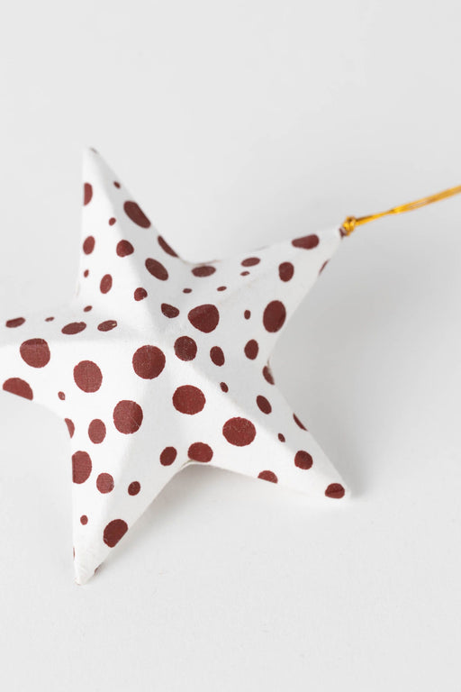 Polka Dot Star Ornament