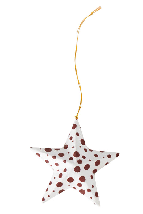 Polka Dot Star Ornament - Ten Thousand Villages 3