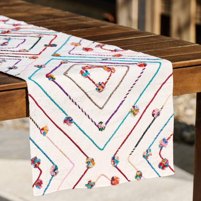 Aamaal Sari Table Runner - Ten Thousand Villages 1