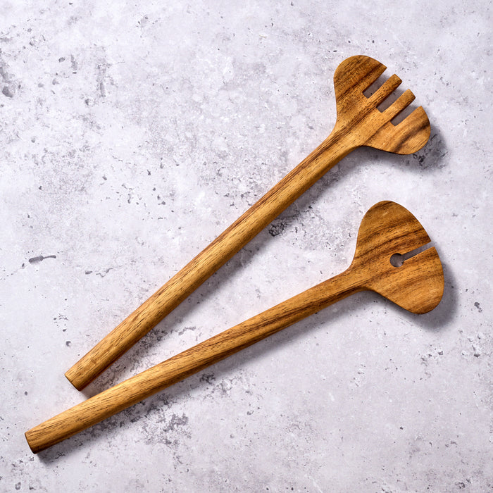 Albesia Wood Salad Servers - Ten Thousand Villages 2