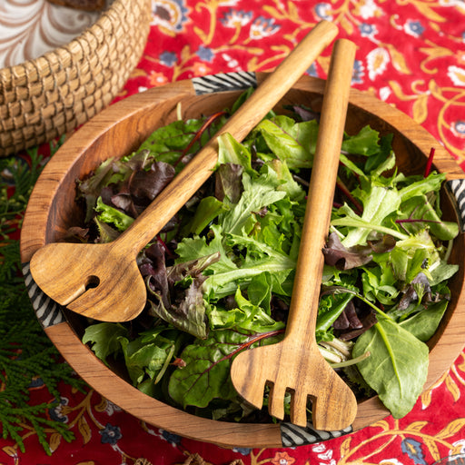 Albesia Wood Salad Servers