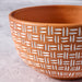 Lattice Lines Terracotta Bowl - Ten Thousand Villages