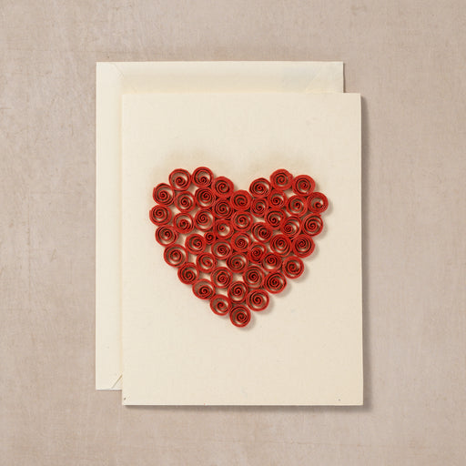 Handcrafted Quilled Heart Card