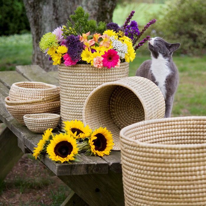 Kaisa Grass Basket Bowl - Ten Thousand Villages 9