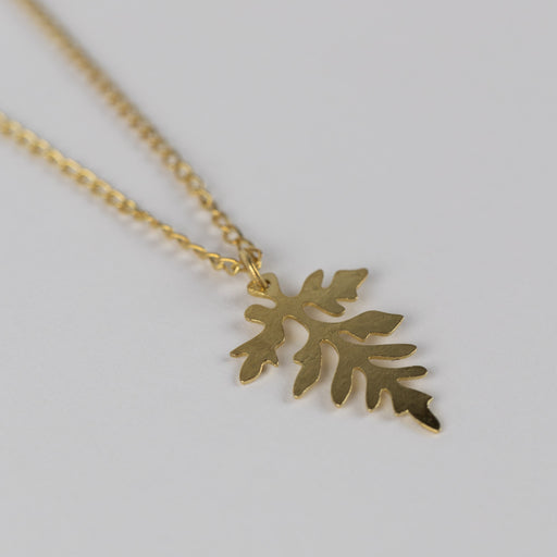 Leaf Charm Pendant Necklace - Ten Thousand Villages