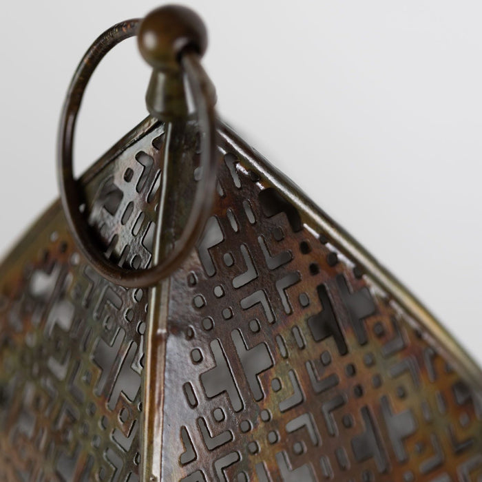 Chatushkosh Antique Copper Lantern - Ten Thousand Villages 8