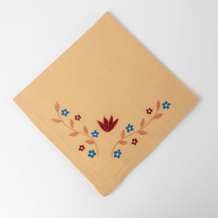 Aamani Floral Embroidered Napkin - Ten Thousand Villages 1