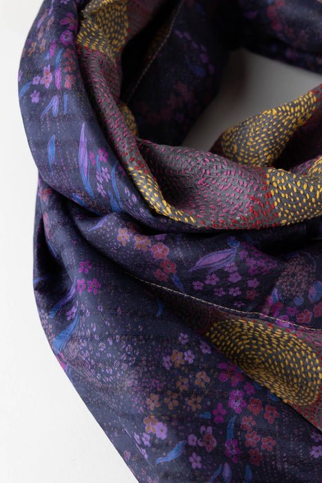 Kantha Silk Scarf - Ten Thousand Villages 12