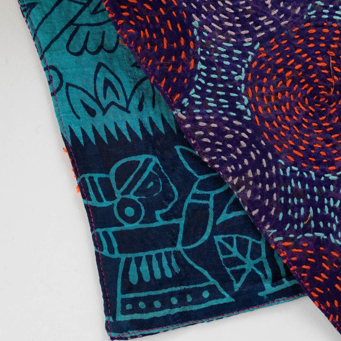 Kantha Silk Scarf - Ten Thousand Villages 17