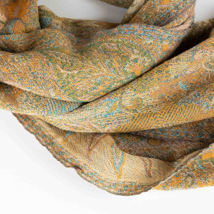 Desert Sand Paisley Wool Scarf - Default Title (6839570) 2