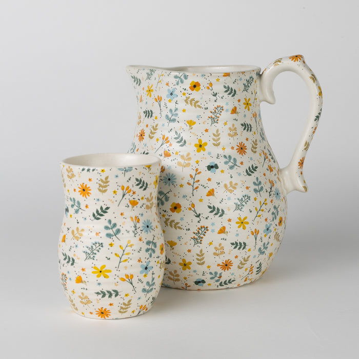 Tula Floral Ceramic Pitcher 5