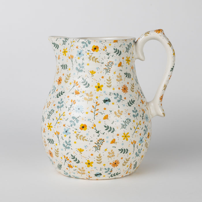 Tula Floral Ceramic Pitcher 1