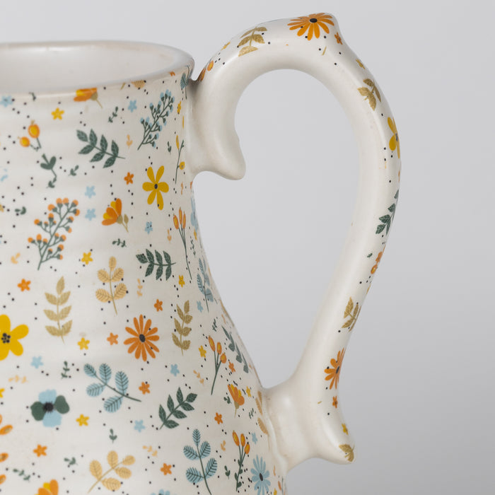 Tula Floral Ceramic Pitcher 3