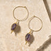 Clarity Amethyst Hoop Earrings - Ten Thousand Villages