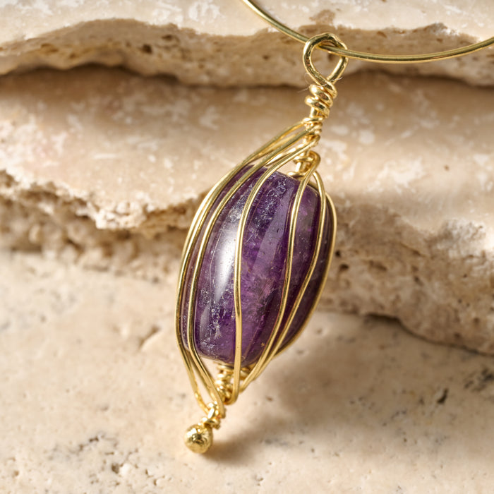 Clarity Amethyst Hoop Earrings - Ten Thousand Villages 3