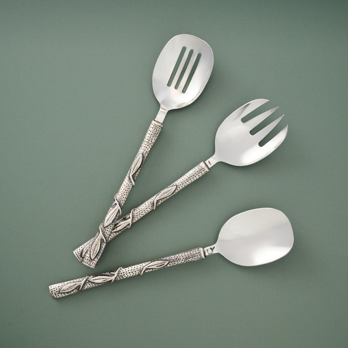 Olive Branch Serving Utensils - Set of 3 - Ten Thousand Villages 1