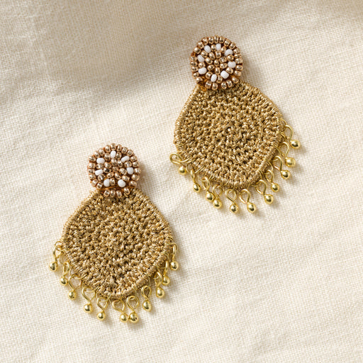 Zari Thread Post Earrings