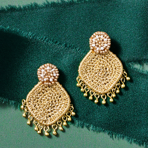 Zari Thread Post Earrings