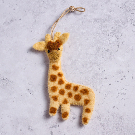 Felt Giraffe Ornament - Ten Thousand Villages