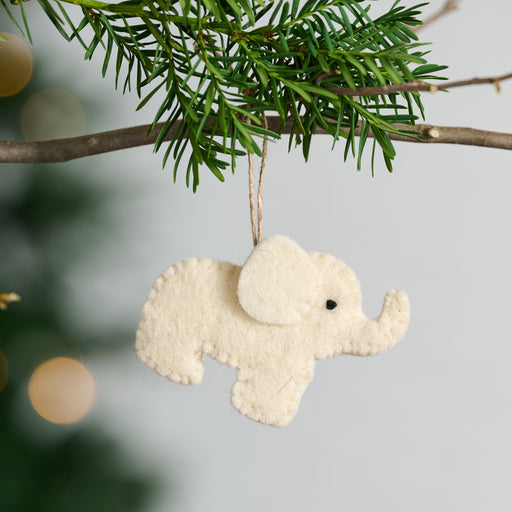 Felt Elephant Ornament