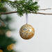 Painted Gold Florals Paper Mâché Ball Ornament - Ten Thousand Villages