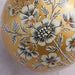 Painted Gold Florals Paper Mâché Ball Ornament - Ten Thousand Villages