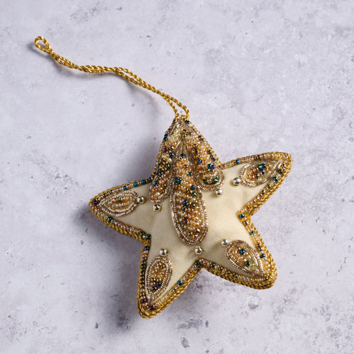 Modern Victorian Bright Star Beaded Ornament - Ten Thousand Villages