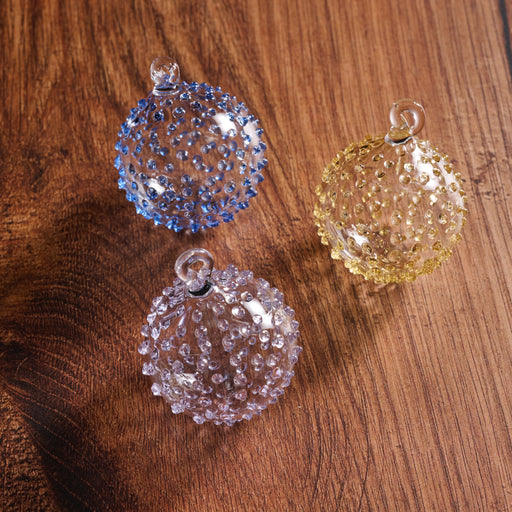 Blown Glass Ball Ornament - Set of 3 - Ten Thousand Villages