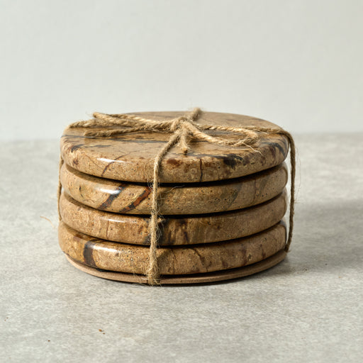 Bidasar Stone Coasters - Set of 4 - Ten Thousand Villages