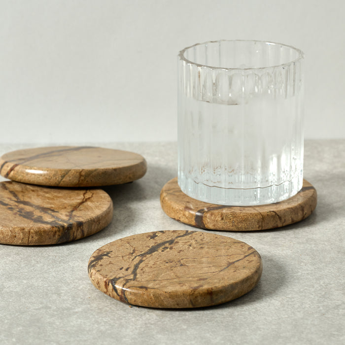 Bidasar Stone Coasters - Set of 4 1