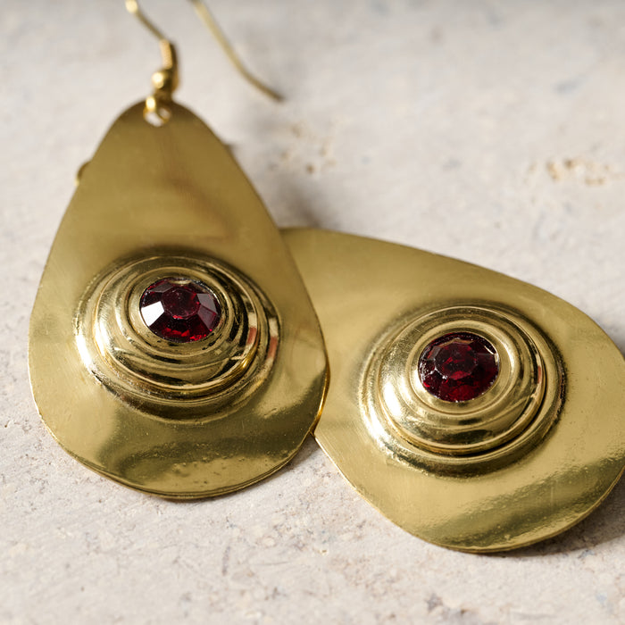 Kamet Brass Drop Earrings - Ten Thousand Villages 3