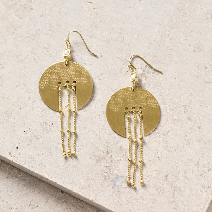 Nila Brass Dangle Earrings 2