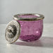 Ria Crackle Glass Jar - Purple - Ten Thousand Villages