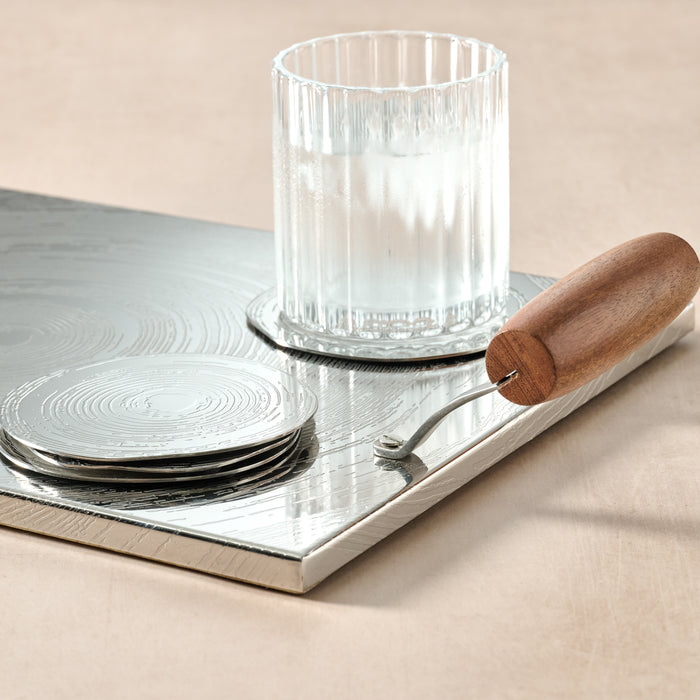 Tree Rings Steel Serving Tray 2