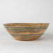 Striped Mango Wood Salad Bowl thumbnail 1