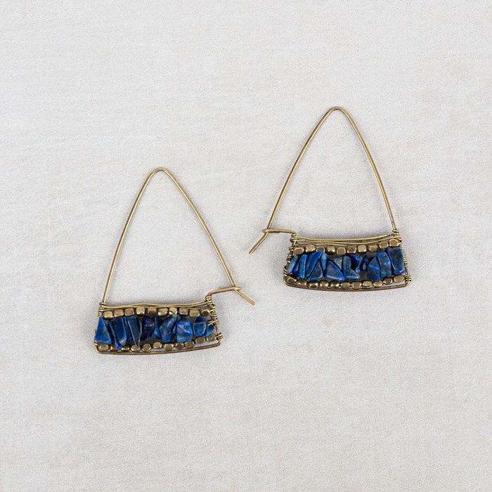 Teja Lapis Drop Earrings 2