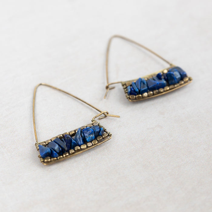 Teja Lapis Drop Earrings 4