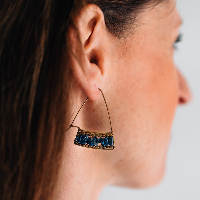 Teja Lapis Drop Earrings 1