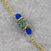 Recycled Sari & Glass Bead Necklace thumbnail 3