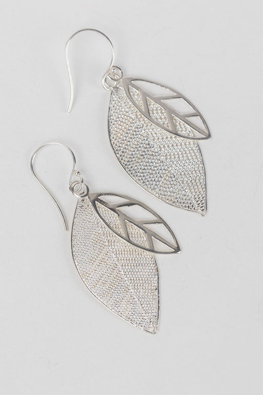 Silver Leaves Earrings - Ten Thousand Villages