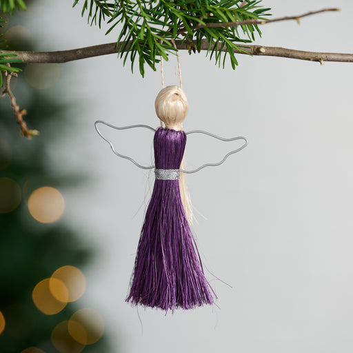 Purple Angel Ornament