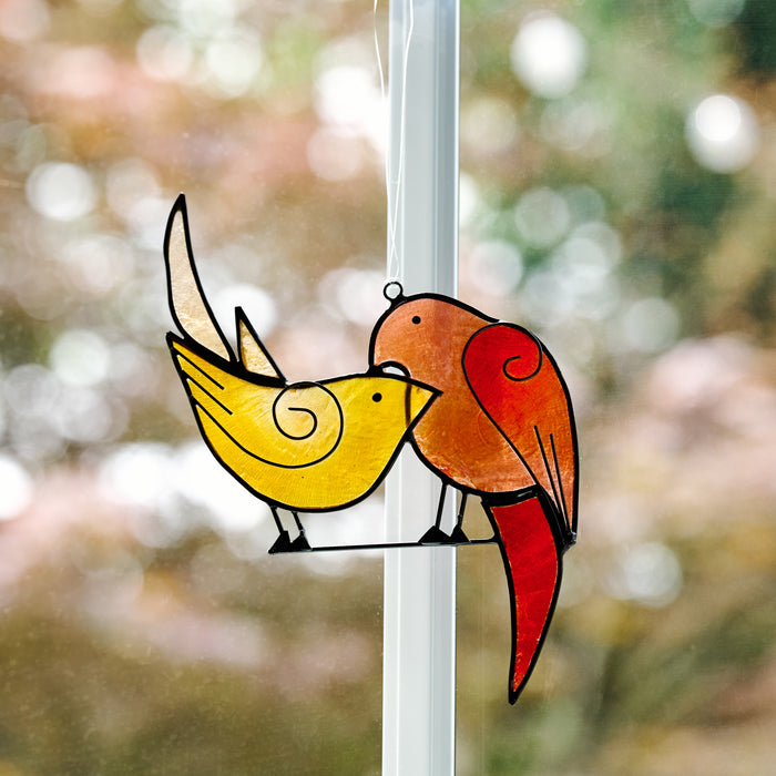 Amar Love Birds Suncatcher - Ten Thousand Villages 1