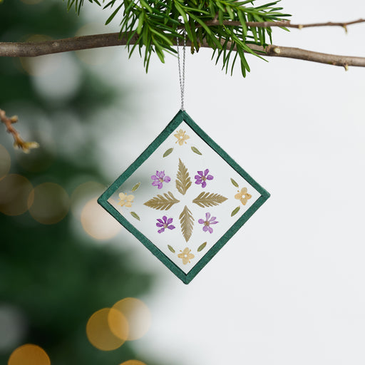 Sweet Blessings Pressed Flowers Ornament