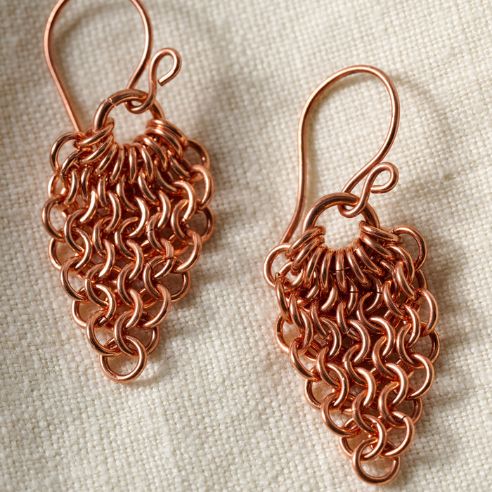 Alma Copper Waterfall Drop Earrings - Ten Thousand Villages 4