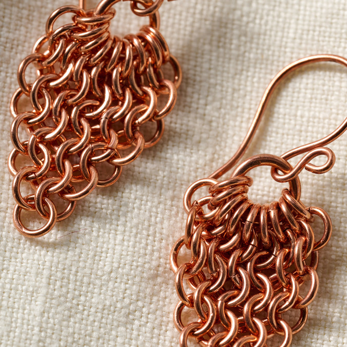 Alma Copper Waterfall Drop Earrings - Ten Thousand Villages 2