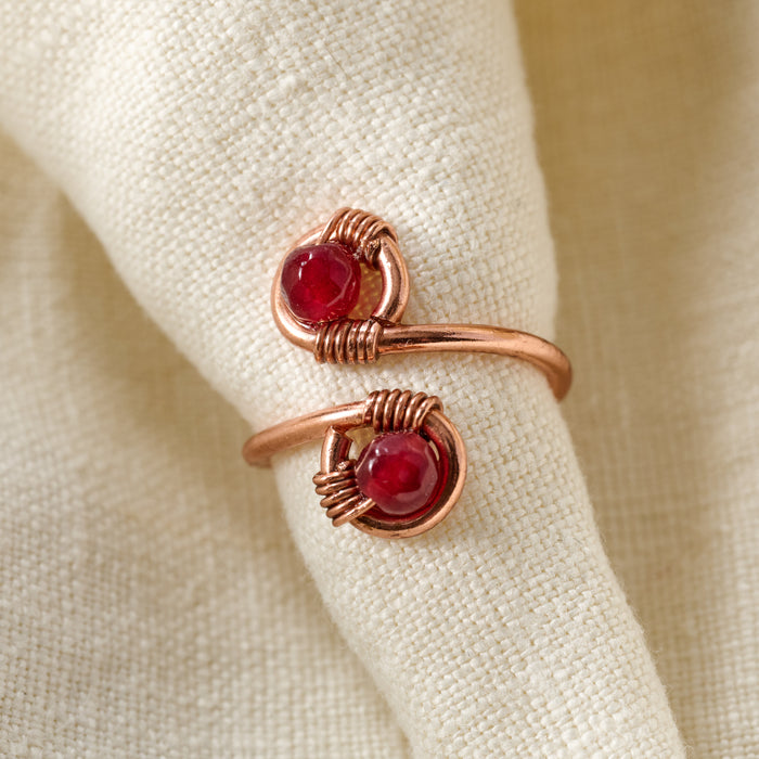 Maite Agate Wrap Ring - Ten Thousand Villages 3