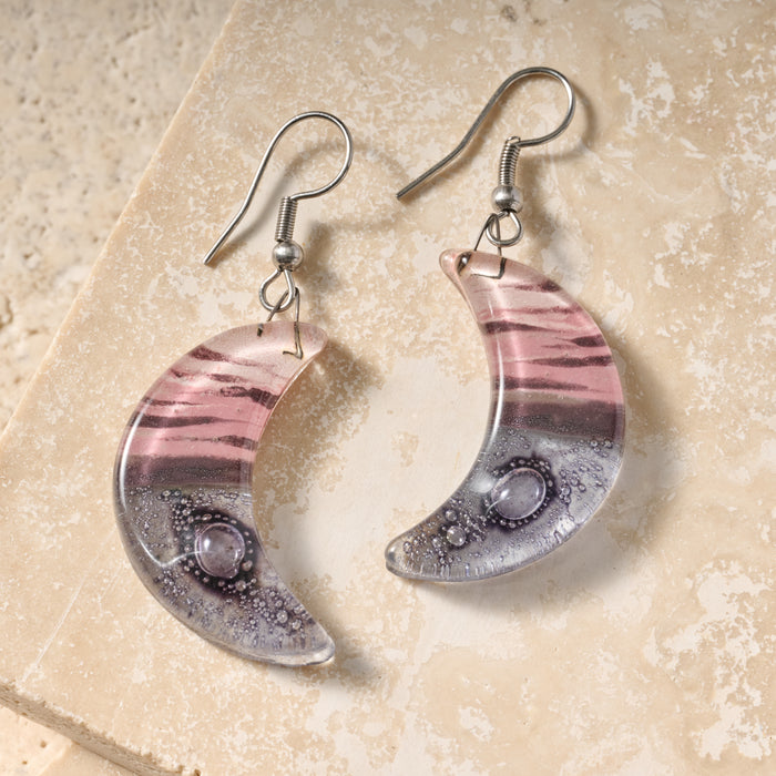 Marbled Moon Drop Earrings - Ten Thousand Villages 3