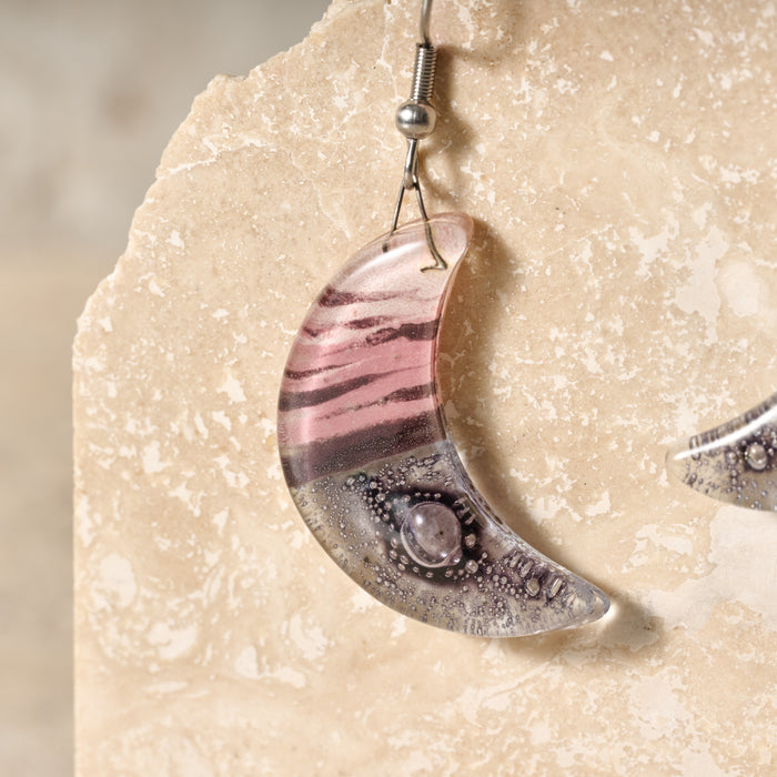 Marbled Moon Drop Earrings - Ten Thousand Villages 4