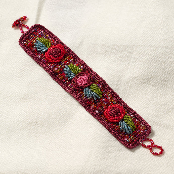 Ishaal Rose Beaded Bracelet - Ten Thousand Villages 4