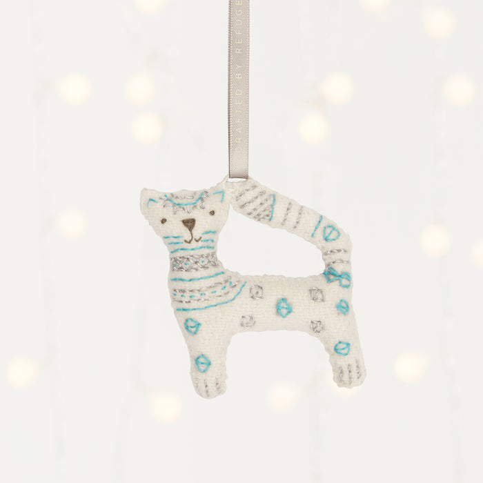 Snow Leopard Ornament - MADE51 - Ten Thousand Villages 1